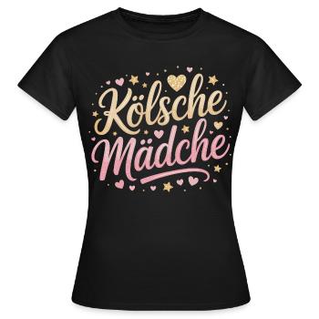 Cologne Filles Carnaval Cologne Filles - T-shirt Femme - noir - Devant - AI Model Female 172 dark (172cm)