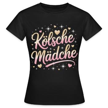 Cologne Filles Carnaval Cologne Filles - T-shirt Femme - noir - Devant - AI Model Female 172 dark (172cm)