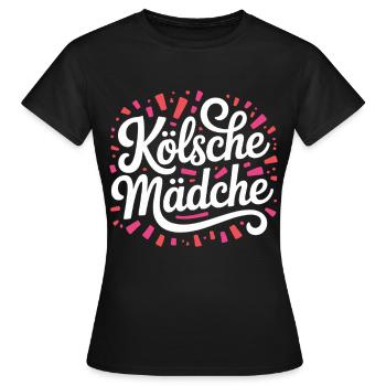 Cologne Filles Carnaval Cologne Filles - T-shirt Femme - noir - Devant - AI Model Female 172 dark (172cm)