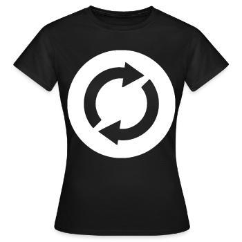 Silhouettes répétitives Conception de pictogrammes - T-shirt Femme - noir - Devant - AI Model Female 172 dark (172cm)