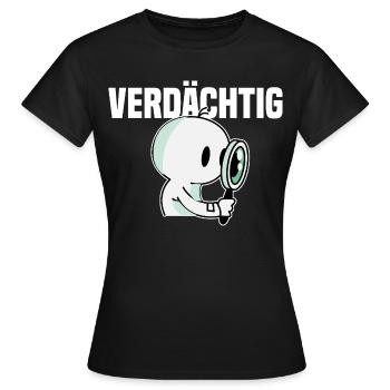 Detektiv - Frauen T-Shirt - Schwarz - Vorne - AI Model Female 172 dark (172cm)