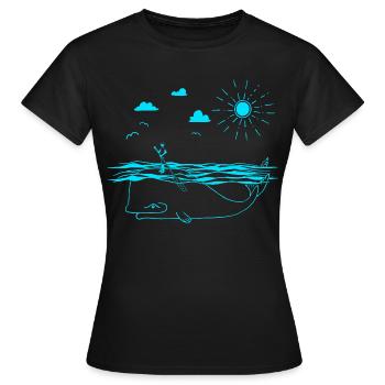SUP - Frauen T-Shirt - Schwarz - Vorne - AI Model Female 172 dark (172cm)
