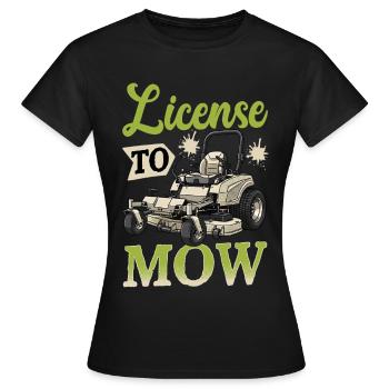 Permis de tondre - T-shirt Femme - noir - Devant - AI Model Female 172 dark (172cm)