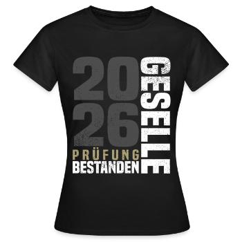 Journeyman graduation 2026 - Women's T-Shirt - black - Front - AI Model Female 172 dark (172cm)