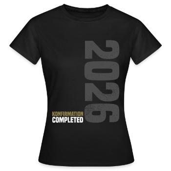Glückwunsch Konfirmation 2026 - Frauen T-Shirt - Schwarz - Vorne - AI Model Female 172 dark (172cm)