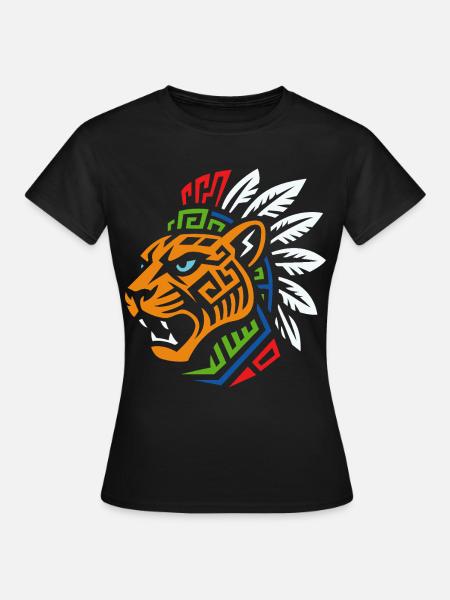 Tribal Tiger – Powerful ethnic design - Women's T-Shirt - black