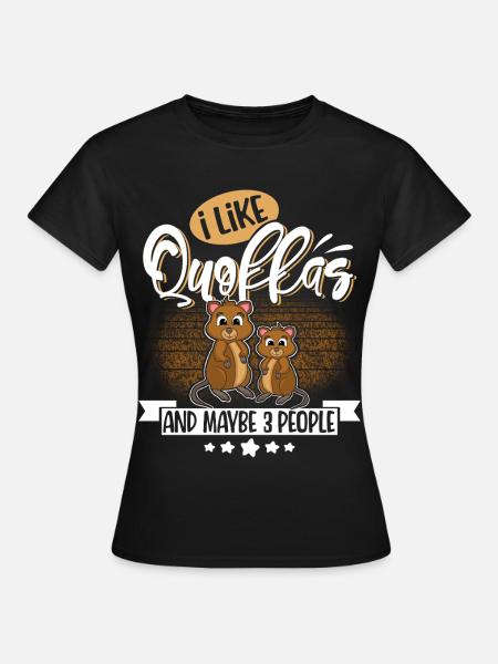 Quokka - Frauen T-Shirt - Schwarz