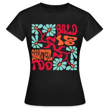Kahl ist schön - Frauen T-Shirt - Schwarz - Vorne - AI Model Female 172 dark (172cm)