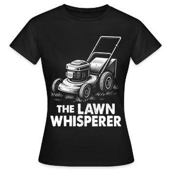 Le chuchoteur de pelouse - T-shirt Femme - noir - Devant - AI Model Female 172 dark (172cm)