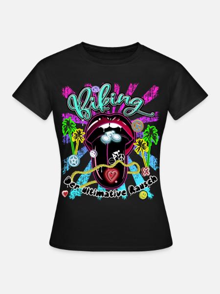 Biking - Frauen T-Shirt - Schwarz