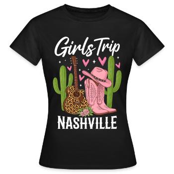 Girls Trip Nashville - Frauen T-Shirt - Schwarz - Vorne - AI Model Female 172 dark (172cm)