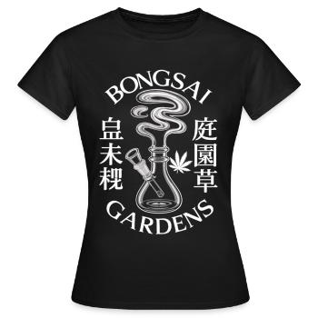 Bong Bongsai Water Pipe Zen Shirt - Women's T-Shirt - black - Front - AI Model Female 172 dark (172cm)