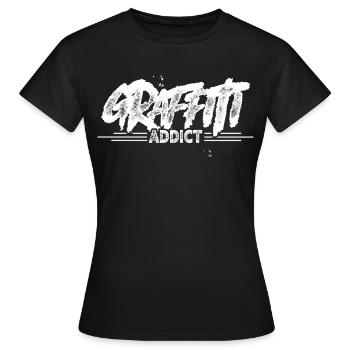 Graffiti - Women's T-Shirt - black - Front - AI Model Female 172 dark (172cm)