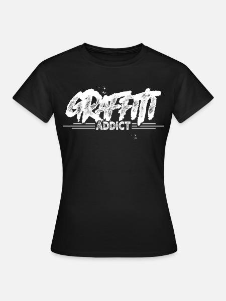 Graffiti - Frauen T-Shirt - Schwarz