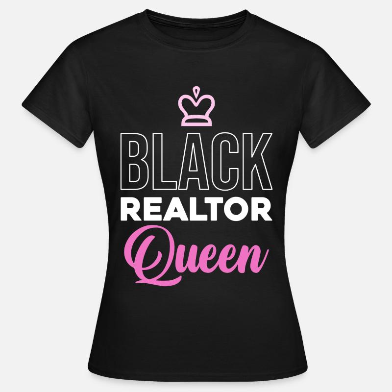 Sort Ejendomsdronning - Dame-T-shirt - sort