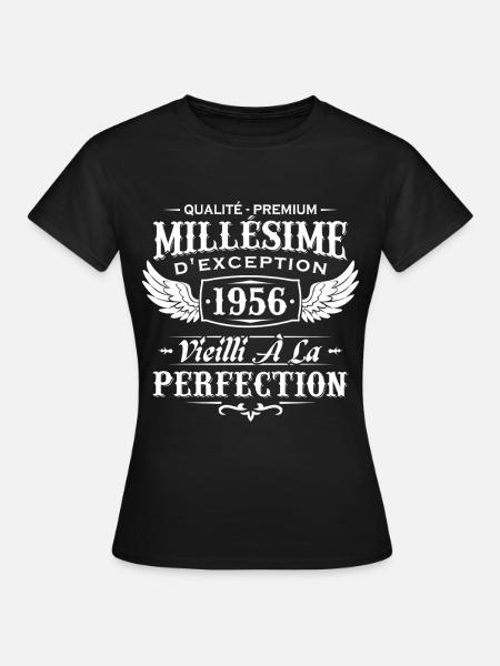 Vintage 1956 Vintage 1956 Birthday Gift - Women's T-Shirt - black