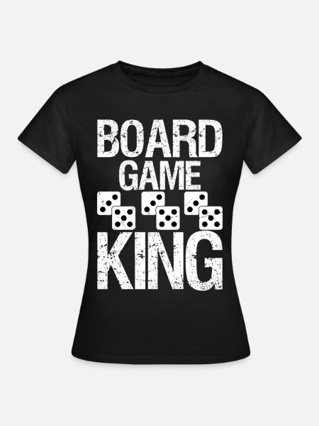 board game king - Frauen T-Shirt - Schwarz