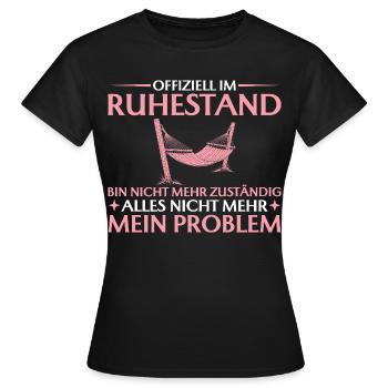 Retraite, adieu, collègue retraité - T-shirt Femme - noir - Devant - AI Model Female 172 dark (172cm)