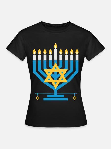 Hanukkah  - Frauen T-Shirt - Schwarz