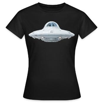 UFO - Women's T-Shirt - black - Front - AI Model Female 172 dark (172cm)