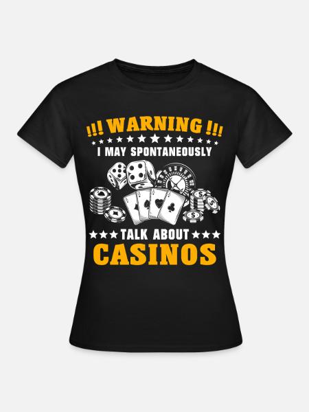 Casino Glücksspieler - Frauen T-Shirt - Schwarz