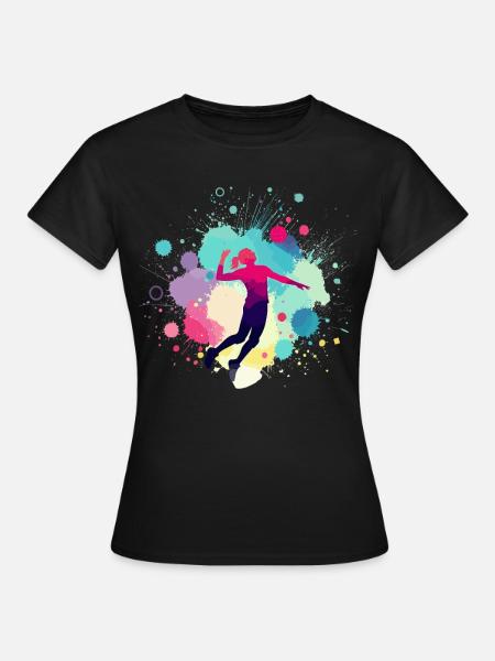 Volleyball player, volleyball, volleyball player - Women's T-Shirt - black