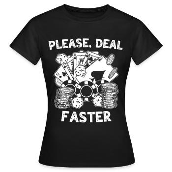 Casino - Women's T-Shirt - black - Front - AI Model Female 172 dark (172cm)