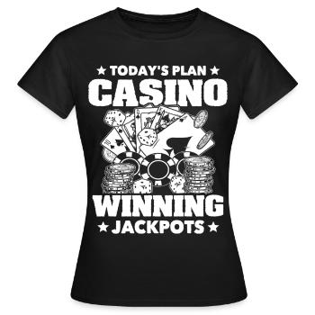 Jeu Casino Casino - T-shirt Femme - noir - Devant - AI Model Female 172 dark (172cm)