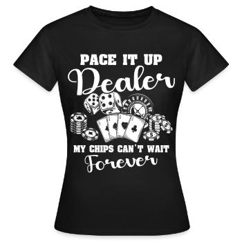 Jeu Casino Casino - T-shirt Femme - noir - Devant - AI Model Female 172 dark (172cm)