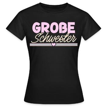 grande sœur - T-shirt Femme - noir - Devant - AI Model Female 172 dark (172cm)
