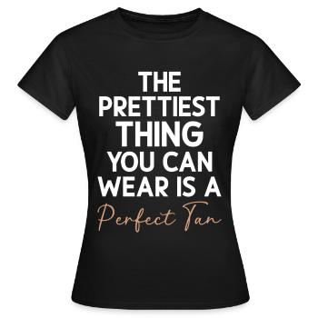  Spray Tan Tech Oil Machine Kit Spray Tanning - Women's T-Shirt - black - Front - AI Model Female 172 dark (172cm)