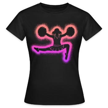 Pom-pom girls Girls Girls Cheerleaders - T-shirt Femme - noir - Devant - AI Model Female 172 dark (172cm)