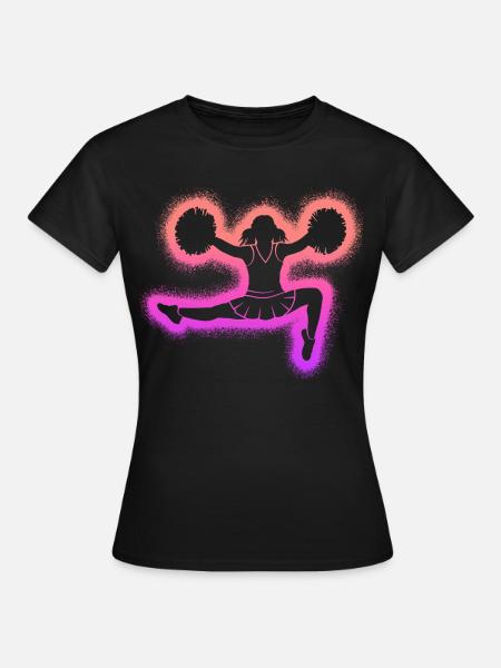 Cheerleading Kinder Mädchen Damen Cheerleader - Frauen T-Shirt - Schwarz