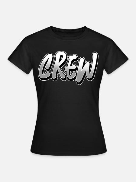 Crew - Frauen T-Shirt - Schwarz