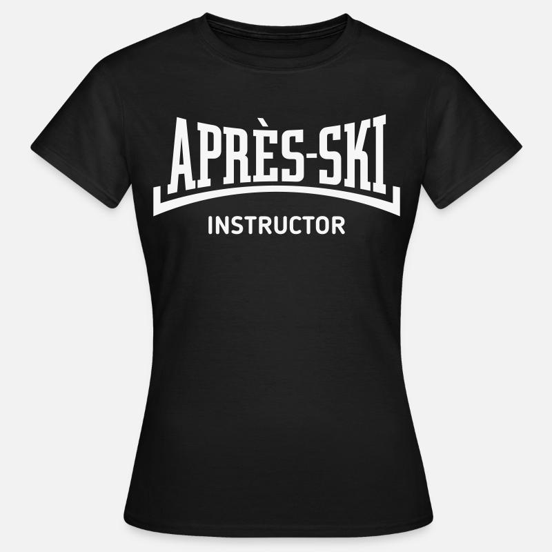 Après-Ski Instructor (Concave / Après Ski / B) - Women's T-Shirt - black