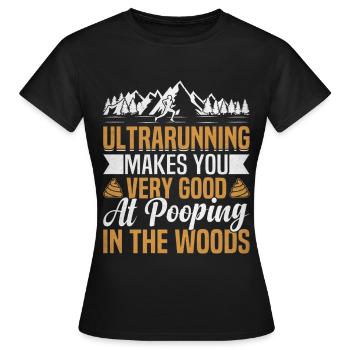 Ultramarathon de 100 miles coureur d’ultramarathon - T-shirt Femme - noir - Devant - AI Model Female 172 dark (172cm)