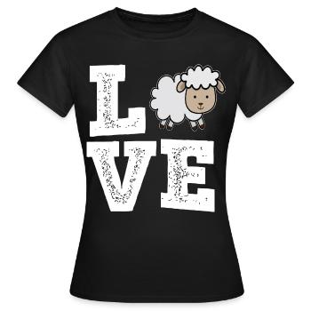 Shepherd Shepherd Shepherd Farmer Herd Sheep - Women's T-Shirt - black - Front - AI Model Female 172 dark (172cm)
