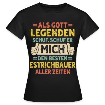 Constructeur de tables - T-shirt Femme - noir - Devant - AI Model Female 172 dark (172cm)