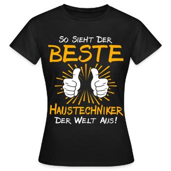 Idée de cadeau pour un technicien en résidence - T-shirt Femme - noir - Devant - AI Model Female 172 dark (172cm)