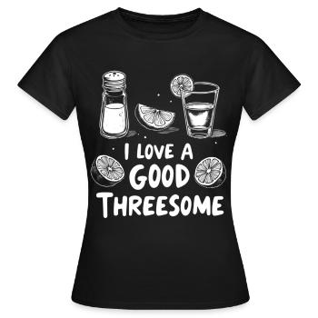 Limonen Dreierliebe - Frauen T-Shirt - Schwarz - Vorne - AI Model Female 172 dark (172cm)
