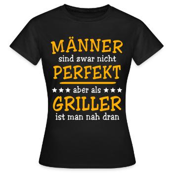 Griller Grillen - Frauen T-Shirt - Schwarz - Vorne - AI Model Female 172 dark (172cm)