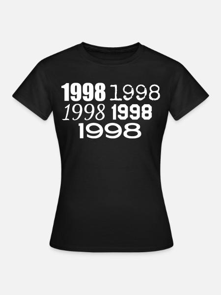 1998 - Frauen T-Shirt - Schwarz