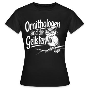 Ornithologen sind die Geilsten - Frauen T-Shirt - Schwarz - Vorne - AI Model Female 172 dark (172cm)