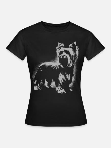 Yorkshire Terrier Design für Hundefreunde - Frauen T-Shirt - Schwarz