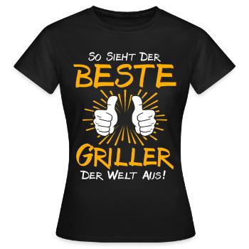 Griller Gift Idea - Women's T-Shirt - black - Front - AI Model Female 172 dark (172cm)