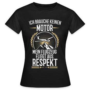 Je n’ai pas besoin d’un moteur de planeur thermique - T-shirt Femme - noir - Devant - AI Model Female 172 dark (172cm)