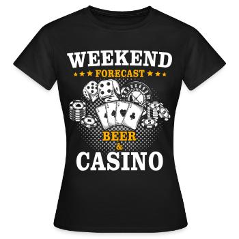 Casino Casino Players - Women's T-Shirt - black - Front - AI Model Female 172 dark (172cm)