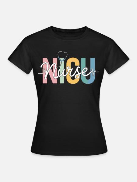 Regenbogenpflegekraft Design - Frauen T-Shirt - Schwarz