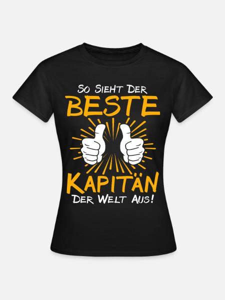 Kapitän Geschenkidee - Frauen T-Shirt - Schwarz