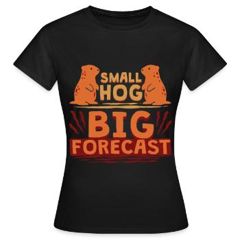 Marmotte du Jour sans fin - T-shirt Femme - noir - Devant - AI Model Female 172 dark (172cm)